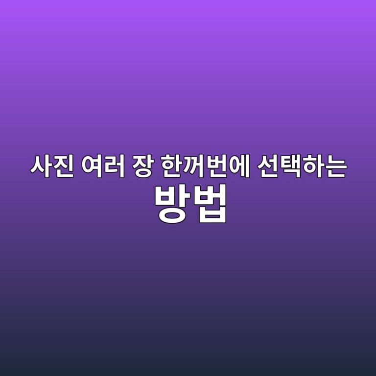사진 여러 장 한꺼번에 선택하는 방법 11 ec82aceca784 ec97aceb9fac ec9ea5 ed959ceababcebb288ec9790 ec84a0ed839ded9598eb8a94 ebb0a9ebb295 1792715150