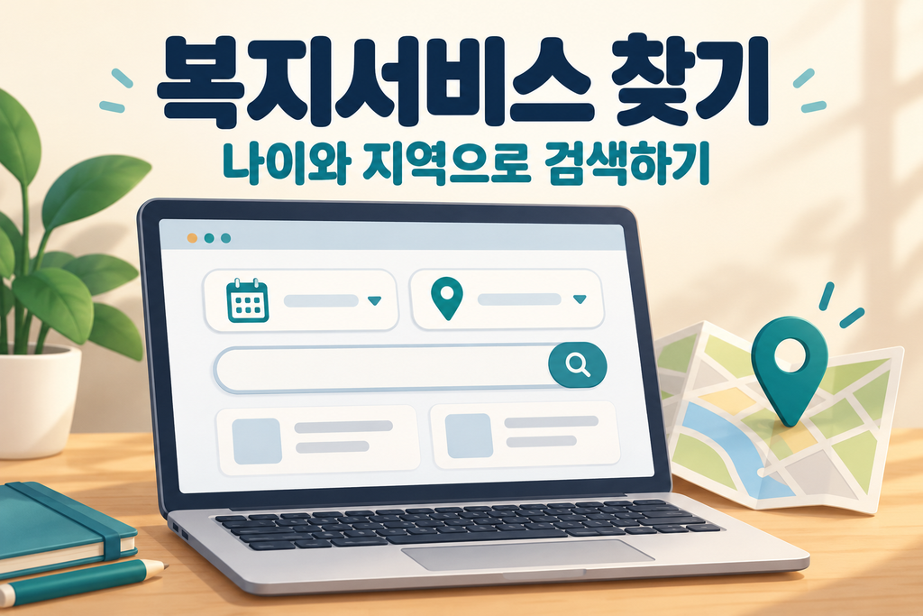 복지로 복지서비스 찾는 방법, 나이와 지역으로 검색하기 5060시니어 2 나이와 지역으로 복지서비스 찾기 4