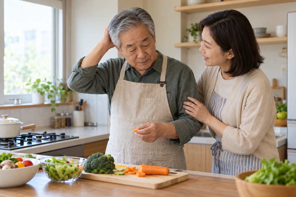 치매 초기 증상, 건망증 3 따뜻한 주방에서 함께하는 식사 준비 2