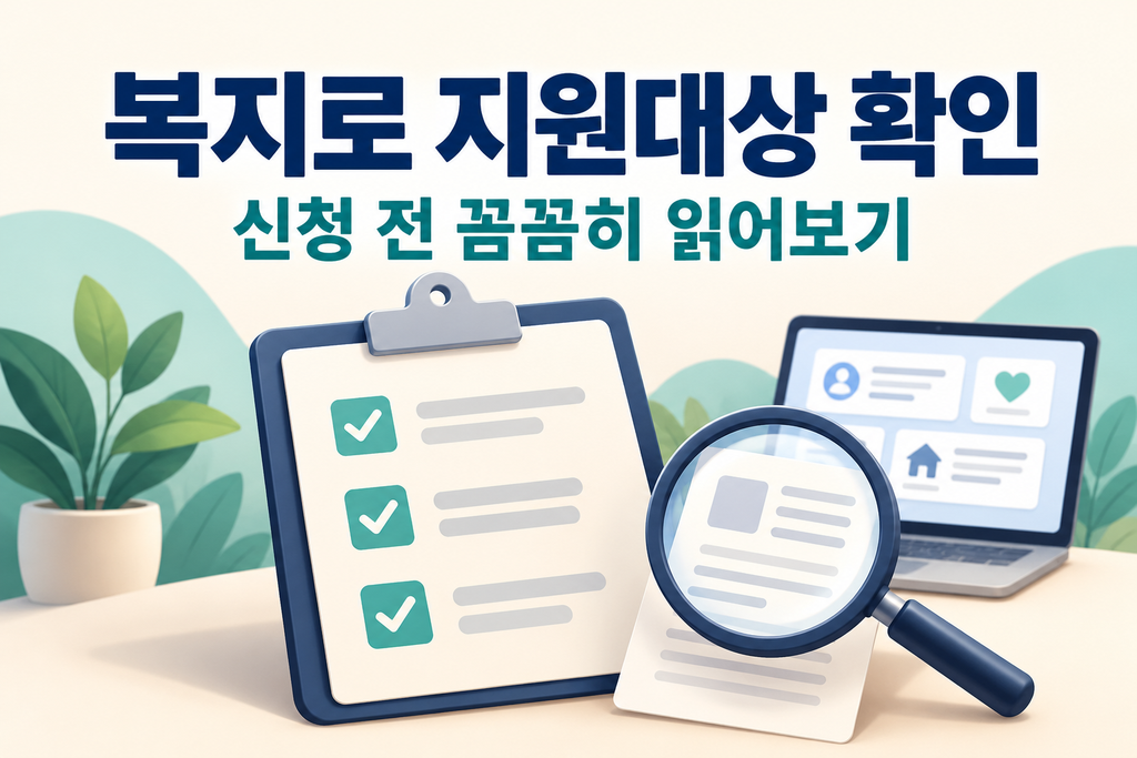 복지로 지원대상 확인하는 방법, 신청 전 읽어볼 항목 5060시니어 2 복지로 지원대상 확인 가이드 5