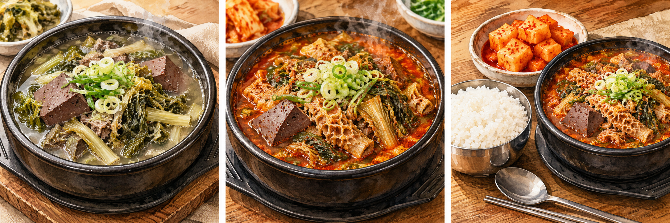 선지해장국 맛집 서울 15곳 3 세 가지 해장국의 따뜻한 한상 2