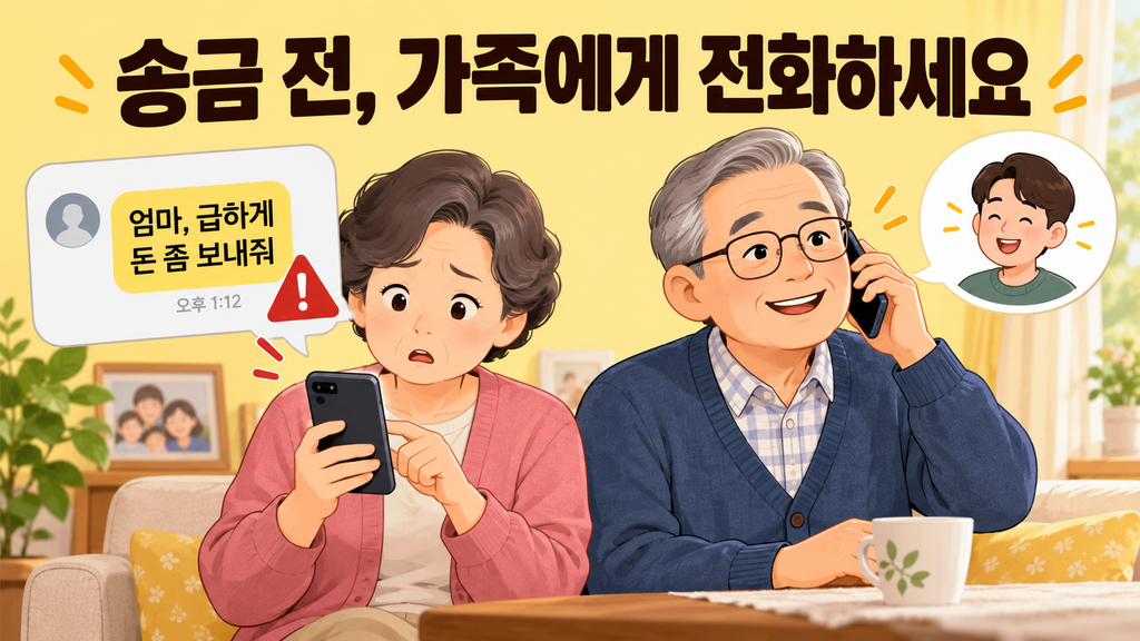 카카오톡 가족 사칭 메시지 구별하는 방법 2 송금 전 가족에게 전화하세요