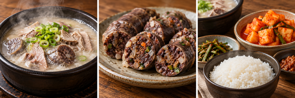 순대국 맛집 경기도 15곳 2 순대국과 순대 깍두기 삼면화 1