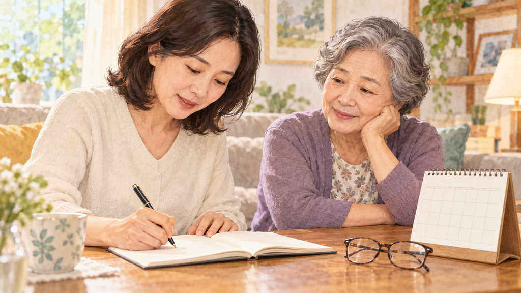 치매와 알츠하이머병의 차이 3 엄마 곁에서 기억을 기록하는 손 3