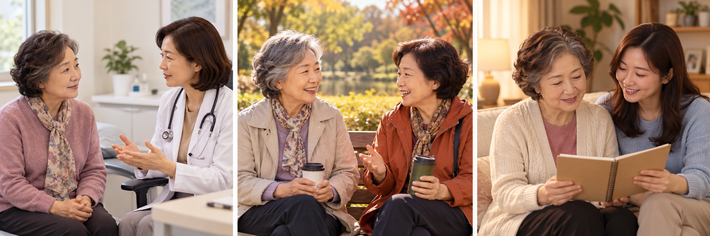 여성 우울증과 갱년기 극복 방법-60대 시니어 4 진료실·공원·집 세 번의 대화 3
