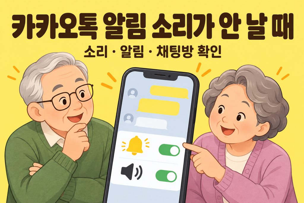 카카오톡 알림 소리가 안 날 때 확인할 설정 2 카카오톡 알림 소리 왜 안 날까