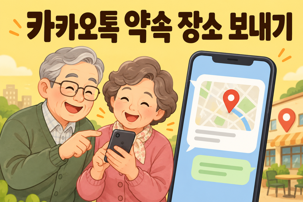카카오톡으로 약속 장소 보내는 방법-50·60 2 카카오톡 약속 장소 보내기